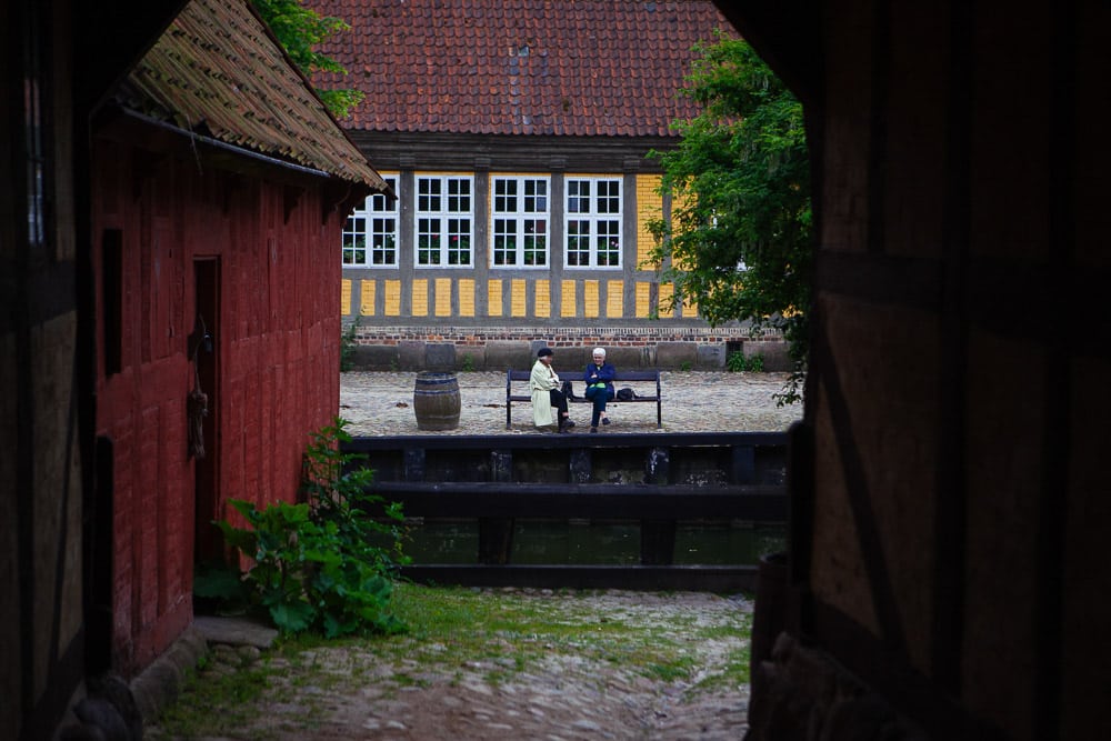 View at Den Gamle By, a museum in Aarhus
