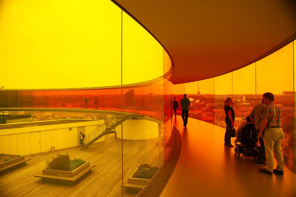 Olafur Eliasson's Your rainbow panorama, Aarhus, yellow