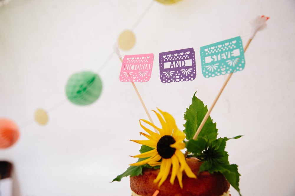 Papel picado cake topper from Etsy